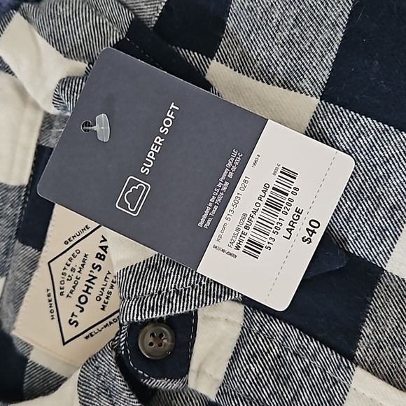 St. John's Bay Supersoft Buffalo Plaid - Picture 3 of 3